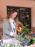 Entrevista a Bárbara Placenave, agricultora. Punt de vent d'hortalisses, Bio Xàbia. Foto: Anaïs Ferrer